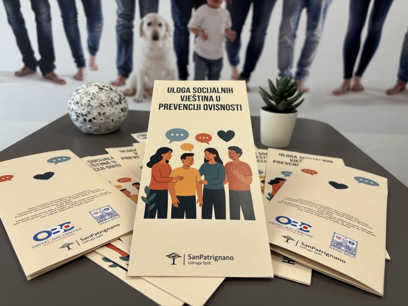 San Patrignano - Nova brošura: “Uloga socijalnih vještina u prevenciji ovisnosti”